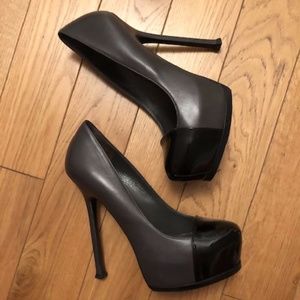YSL Tribute 105 Cap Toe Heel Size 9